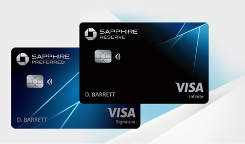 Chase Sapphire Preferred (Registered Trademark) credit card. Chase Sapphire Reserve (Registered Trademark) credit card.