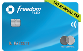 Chase Freedom Flex (Registered trade mark) credit card. NO ANNUAL FEE (dagger).